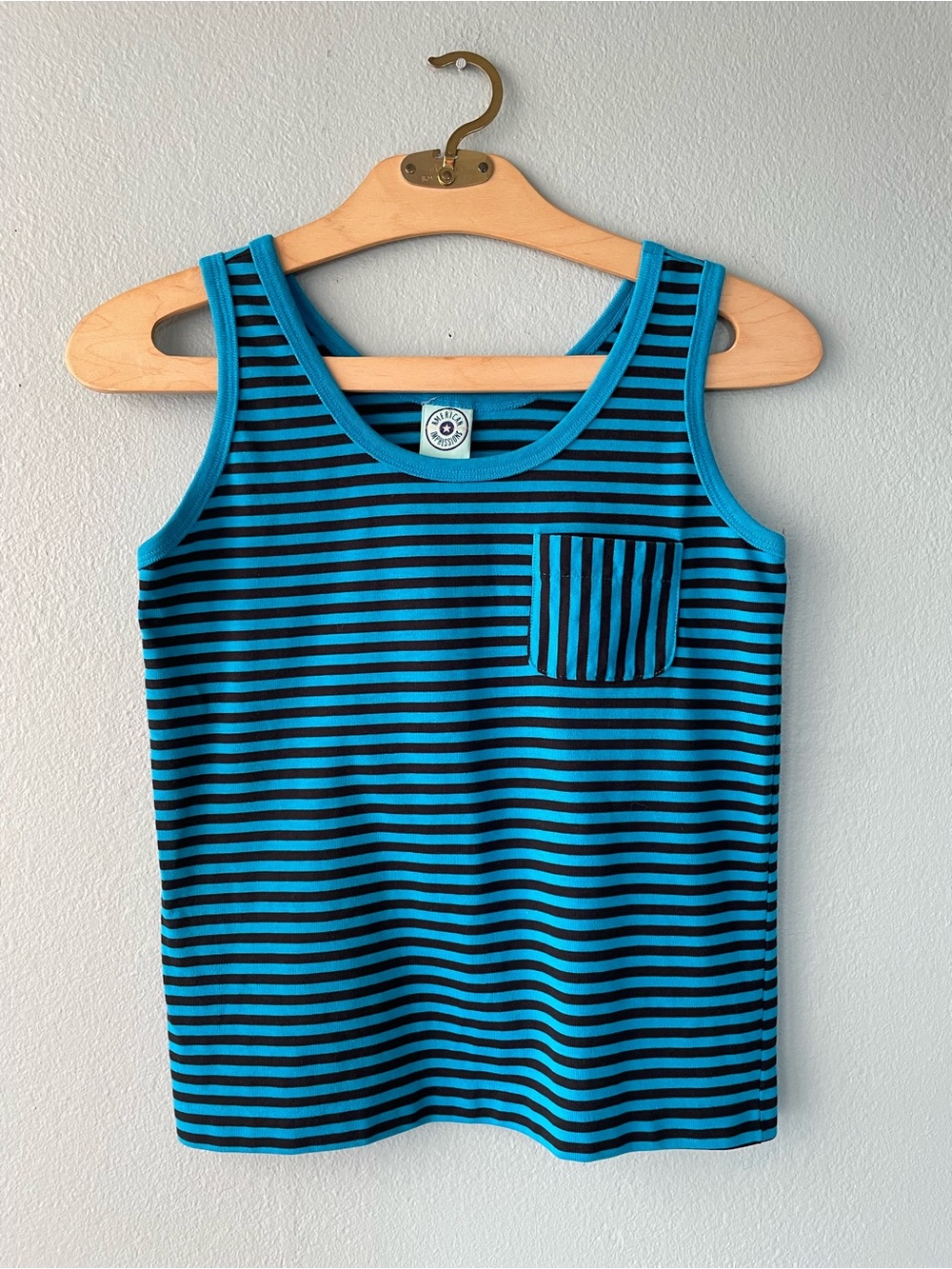 American Impressions | Vintage 80s 90s Bright Striped Tank Top